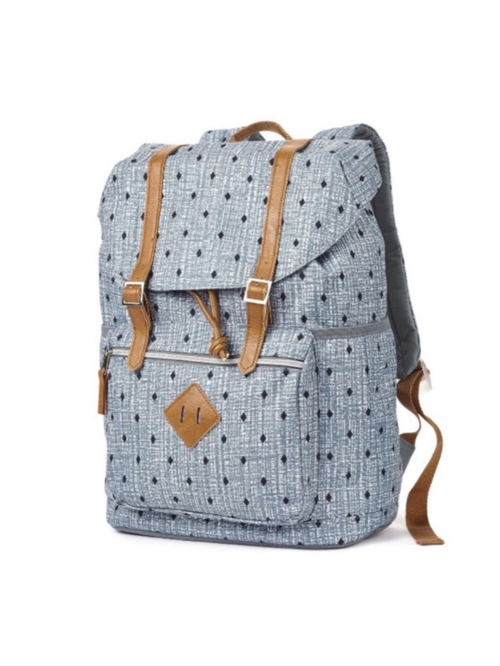 Lightning Bug Diamond Dot Flap Backpack
